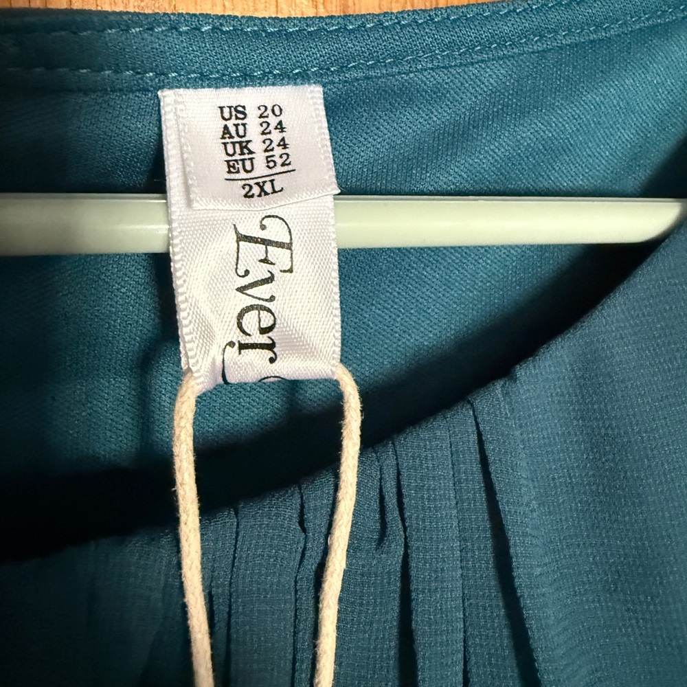 Ever Pretty Teal Midi Dress New with Tags - Picture 5 of 8